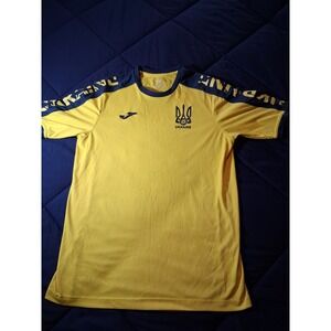 Joma Ukraine National Team‎ Soccer Jersey Mens Small Yellow Blue Football Shirt